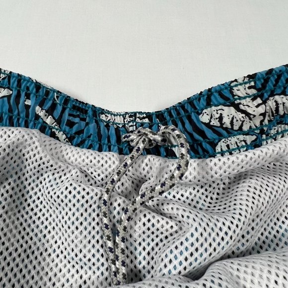 Columbia PFG Mens XL Swim Trunks Board Shorts Palm Tree Fish Tropical Print - Picture 6 of 16